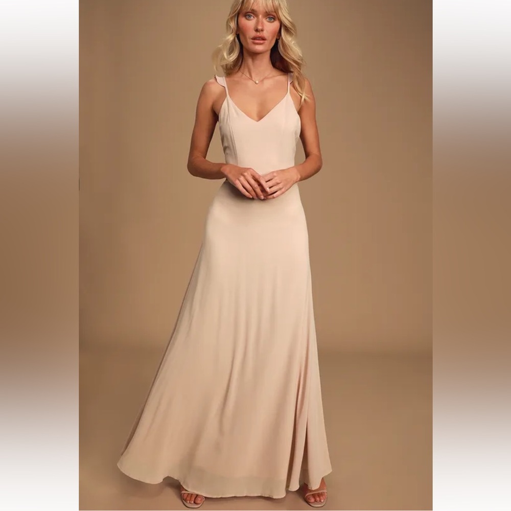 Lulu’s Bridesmaid Blush Dress | XS | DRY-CLEAN NEEDED